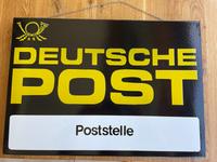 Deutsche Post Poststelle Emaille Schild DDR Bayern - Memmingen Vorschau