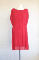 s.Oliver rotes Kleid mit Plisseefalten Größe 38 Bremen-Mitte - Bahnhofsvorstadt  Vorschau
