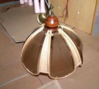 Rattan Holz Glas braun Hänge-Lampenschirm Wohnzimmer-Lampe E 27 Sachsen - Annaberg-Buchholz Vorschau