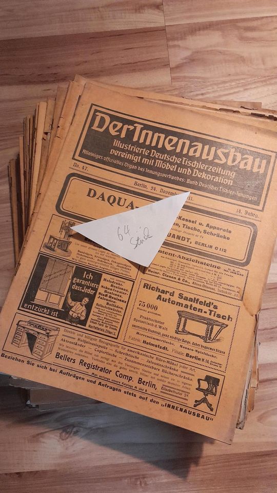 Illustrierte Zeitungen Holz Innenausbau Handwerk Schreinerei in Grömitz