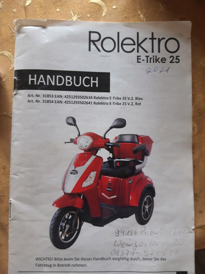 ROLEKTRO E-TRIKE 25 in Wittibreut