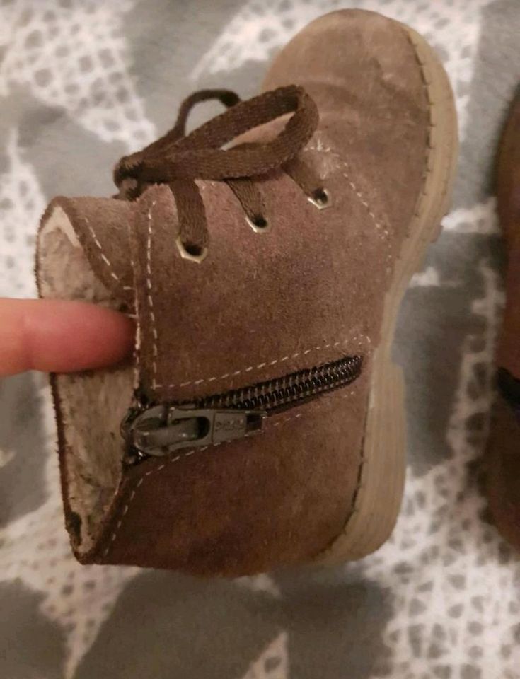 Schuhe, Halfstiefel, Braun, Kuschelig mit Reißverschluss GRÖßE 23 in Bocholt