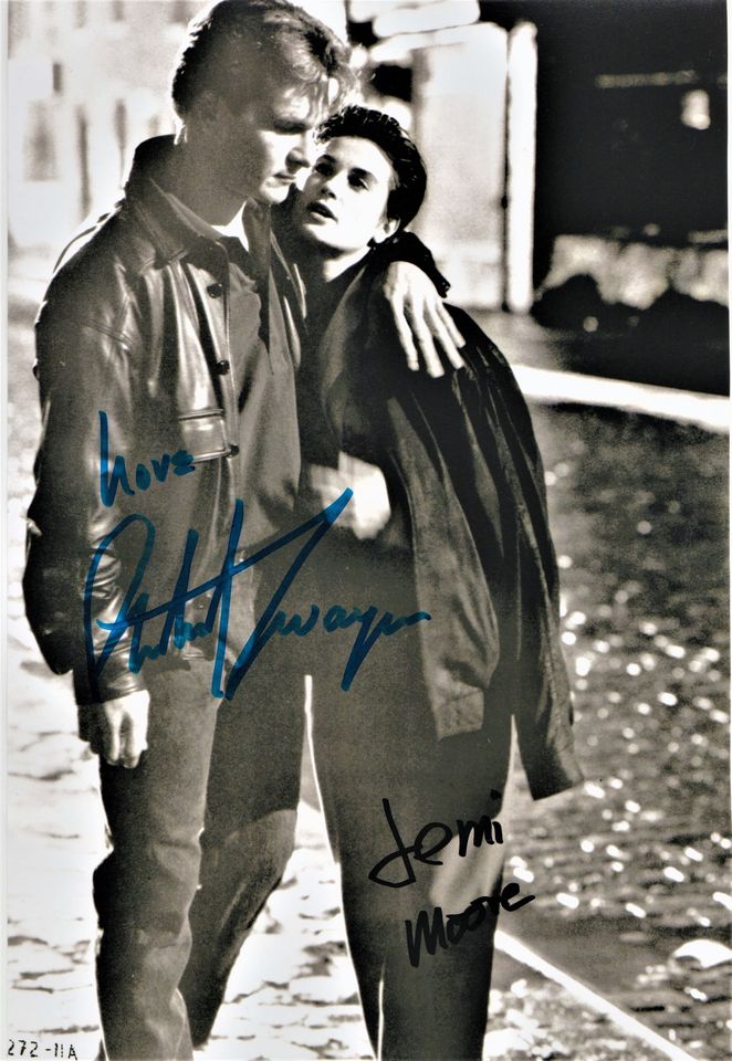 Original Patrick Swayze & Demi Moore Autogramm ( GHOST ) in Coburg