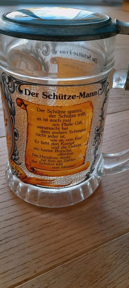 Bierkrug, Bierglas, Glas, Geschirr Werbung, Bierkrüge in Zaberfeld