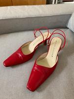Rote Slingbacks von Andrea Puccini in einwandfreiem Zustand Bayern - Gilching Vorschau