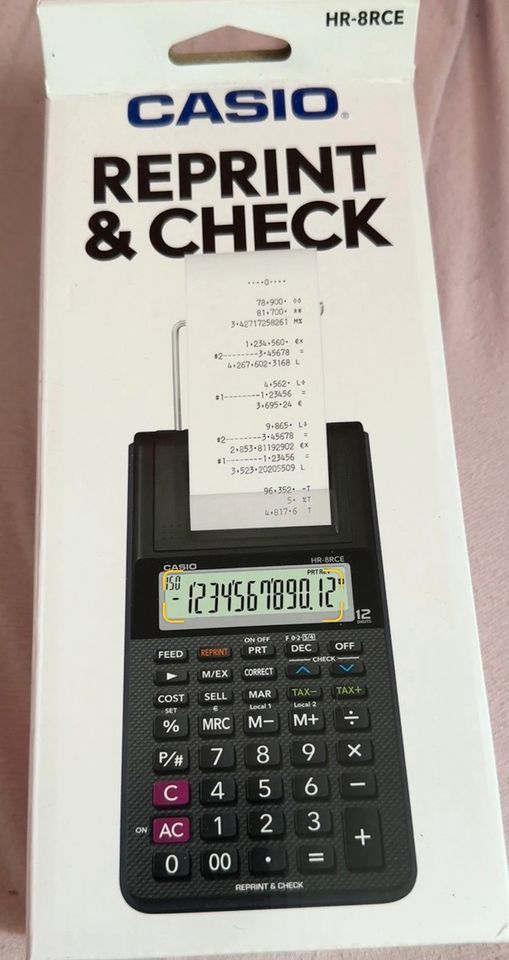 Casio HR8 RCE druckender Taschenrechner Tischrechner in Lübeck