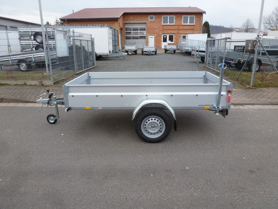 PKW Anhänger STEMA 750 KG NEU 251x128cm 100 km/h Stützen Stützen in  Thüringen - Breitenworbis, Gebrauchte Auto-Anhänger kaufen