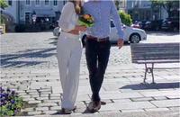 Stoffhose weiß für Zweiteiler Hochzeit, Standesamt XS, Zara München - Altstadt-Lehel Vorschau
