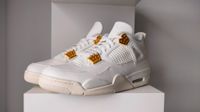 Nike Air Jordan 4 Retro "White & Metallic Gold" Gr. 44.5 Hamburg - Bergedorf Vorschau