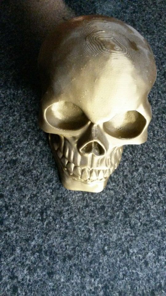 Skull Schädel Totenschädel Kopf Totenkopf Deko bronze LARP in Frankfurt am Main