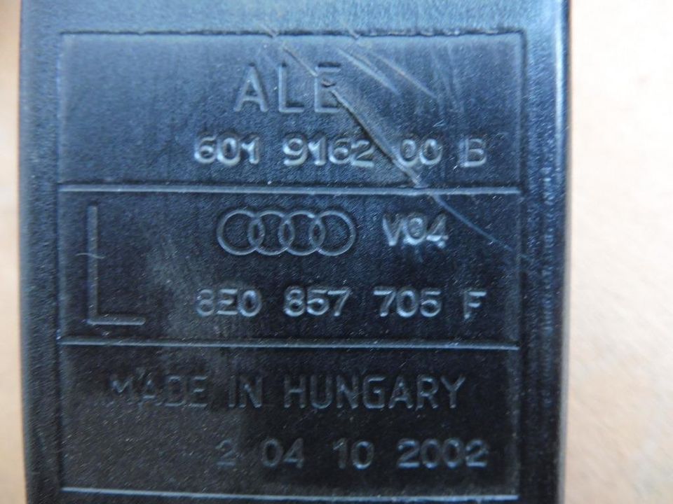 Sicherheitsgurte AUDI A4 B6 B7 8E 4 Stück Schwarz in Elterlein