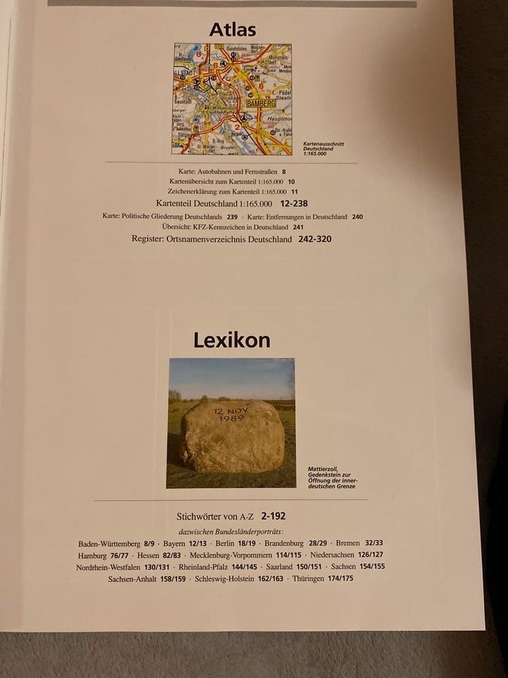 Großer Atlas und Lexikon Deutschland in Blankensee