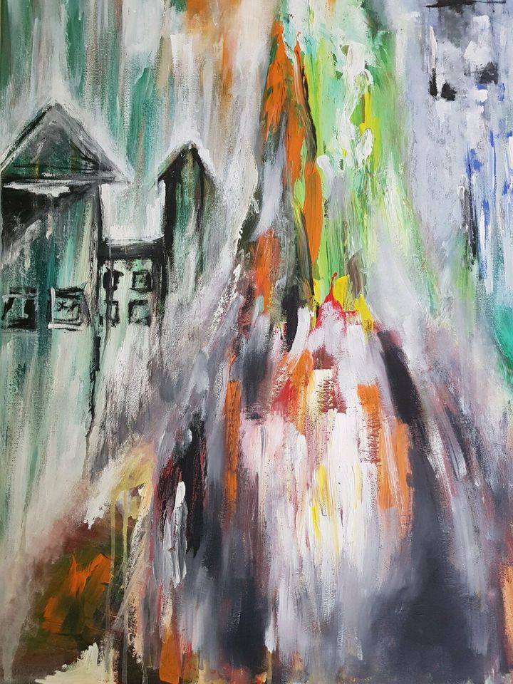 Surreale Abstrakt Acrylbild in Heilbronn