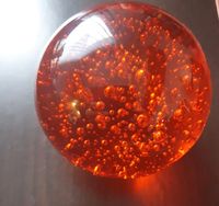 100mm  Voll Glaskugel mit vielen Luftblasen Farbe Orange Brandenburg - Fürstenberg/Havel Vorschau