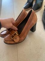Deichmann Leder Cognac Pumps Gr.36 mit schnalle Bayern - Kelheim Vorschau