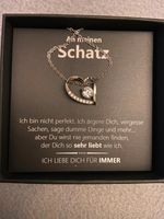 Herz Halskette Kette Anhänger 925 Silber mit Liebes-Spruch NEU Thüringen - Mühlhausen Vorschau