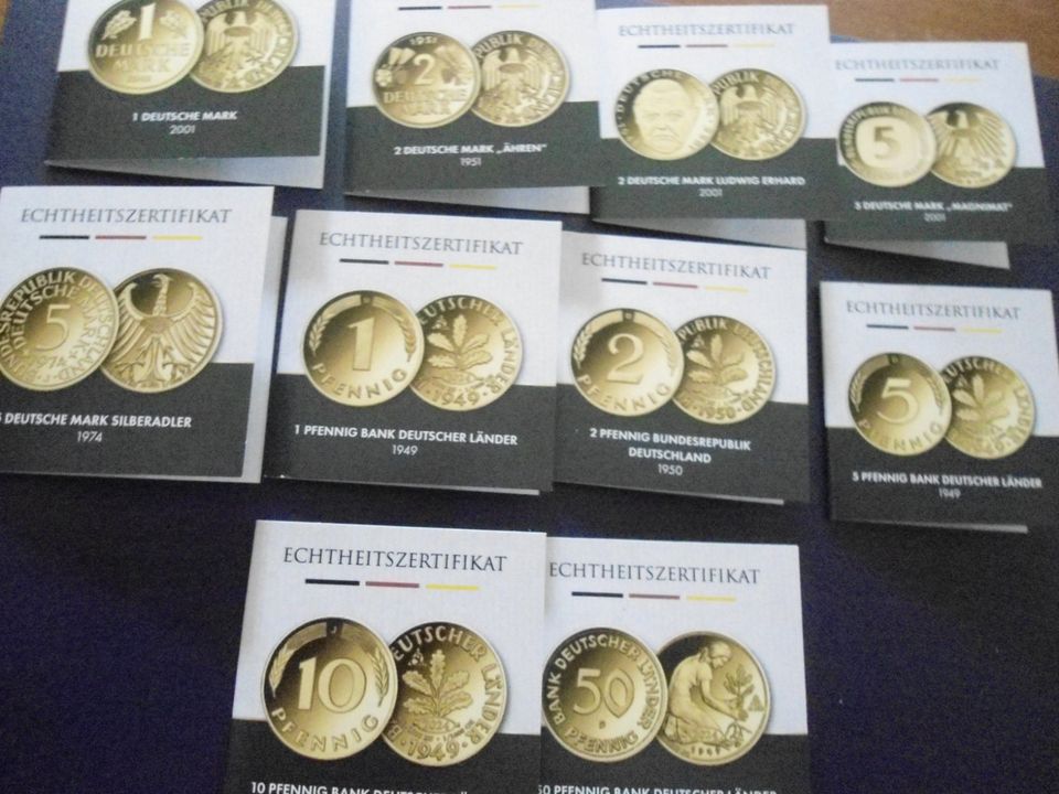 1/1000 Goldmünzen Set 1- 75 Jahre BRD. in Berlin