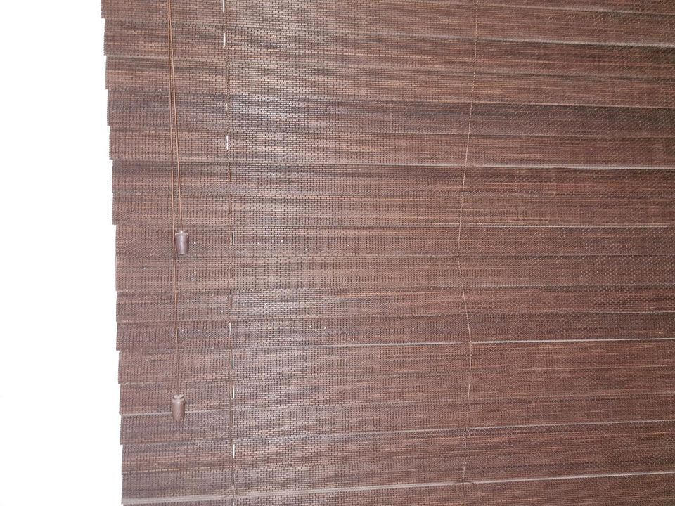 2x Hochwertiges Bambusrollo maße 120x170cm dunkelbraun in Naunhof