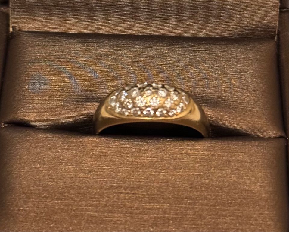 Gold 750 Ring mit 0,73 W/SI Diamanten (Gepunzt) Rg. 62 5,95 Gramm in Pfedelbach