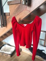 Pullover Shirt H&M rot Puffärmel Gr. XS neu Bayern - Loiching Vorschau
