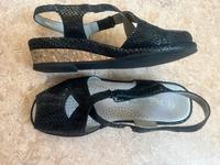 Schwarze Sandalen,größe 38 Hessen - Waldeck Vorschau
