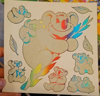 Maxi Sticker Koala mit buntem Rand- 90er -SUCHE Brandenburg - Blankenfelde-Mahlow Vorschau