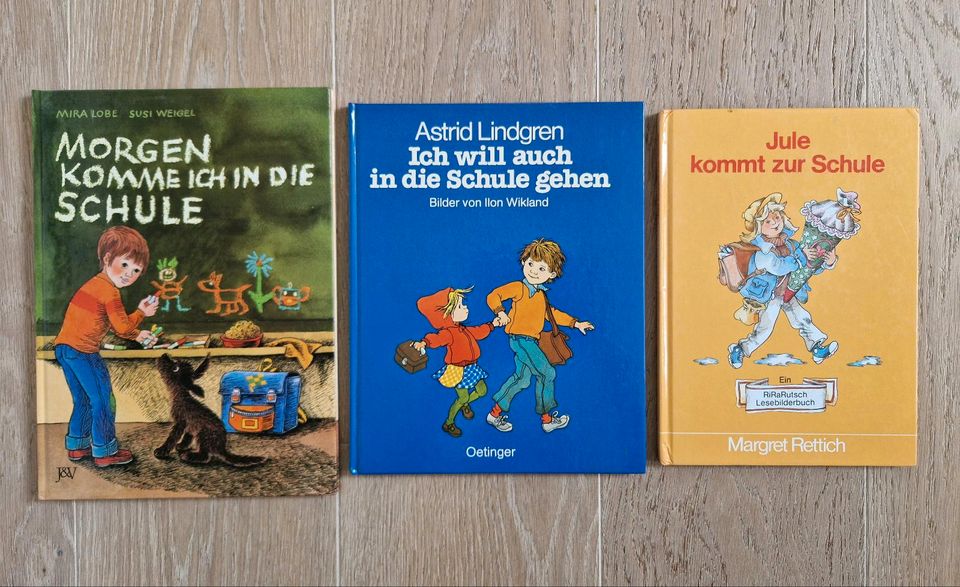 3 Bücher Einschulung Vintage Lindgren Lobe komme in die Schule in Stuttgart