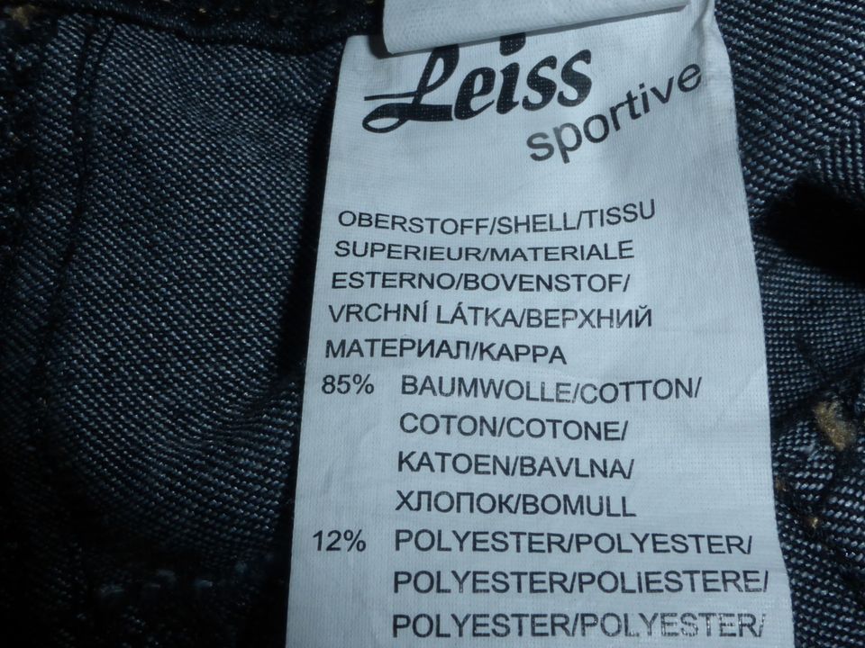 Leiss sportive schwarze Jeans Stretchjeans Hose Größe 22 in Hof (Saale)