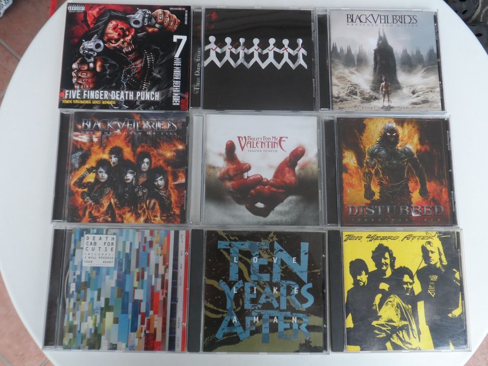 (6) 108 Rock CD`s Five Finger Death Punch, Disturbed, John Lennon in Ludwigshafen