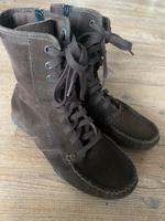 Esprit Moccasin Stiefelette Damen Schuhe braun Größe 38 Wildleder Bayern - Gilching Vorschau