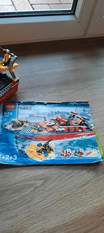 Lego City Feuerwehr Boot 7906 in Ochtrup