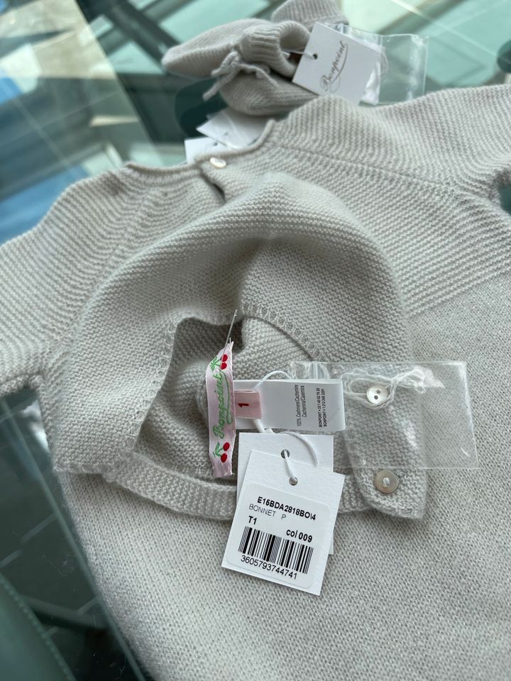 €480 Bonpoint Kaschmir Baby Set Overall Cashmere Taufe Fisch in Hamminkeln