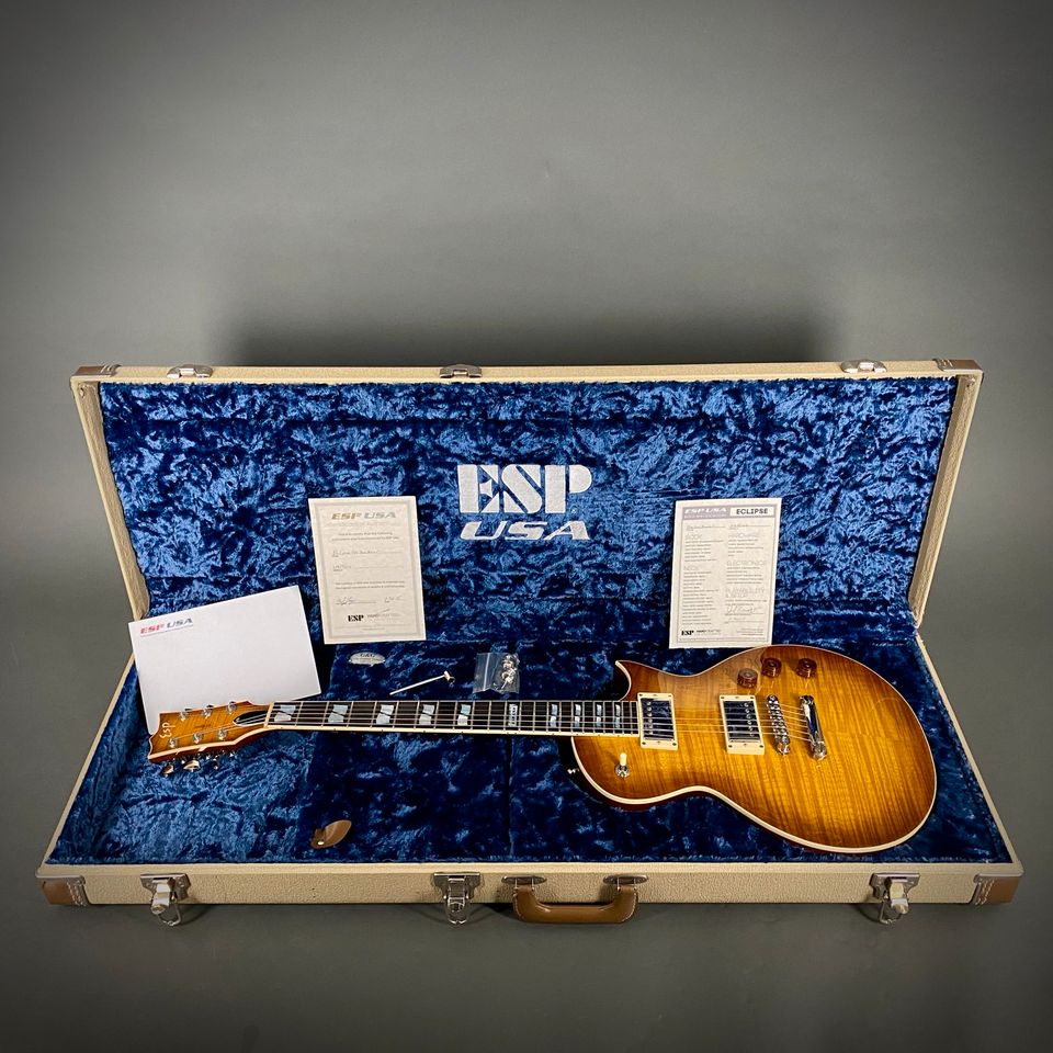 2015 ESP USA Eclipse FM TEASB Tea Sunburst TOP ZUSTAND in Herne