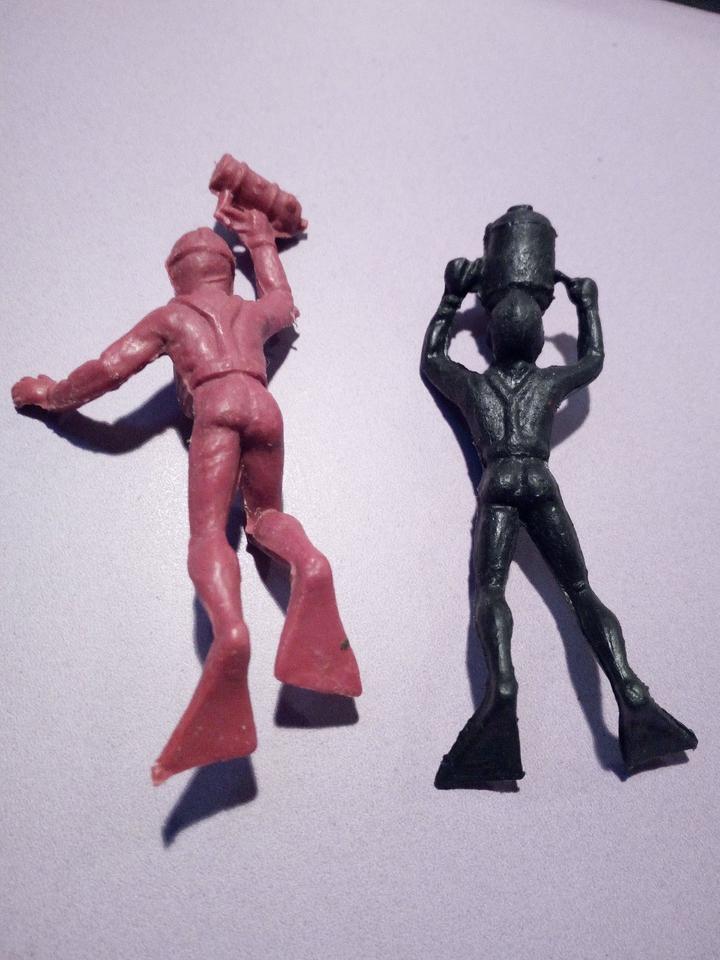 2x PVC FIGUREN TAUCHER - ACUARAMA - JECSAN - SPANISCH 70er JAHREN in München