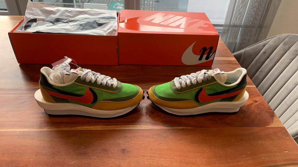 Nike LD Waffle sacai Green Gusto US 6 EU 38.5 Neu und ungetragen in Mengkofen