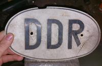 DDR Schild Kennzeichen Länderkennung Oldtimer Trabant Wartburg Sachsen - Crinitzberg Vorschau