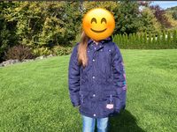 Pampolina Winterjacke Jacke Winter Größe 128  dunkelblau Hessen - Dornburg Vorschau