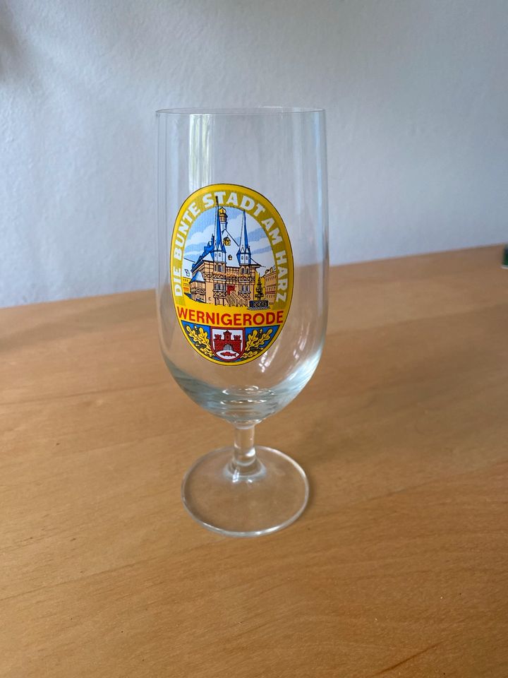 Bierglas Wernigerode Sammelglas Die bunte Stadt am Harz Glas DDR in Berlin