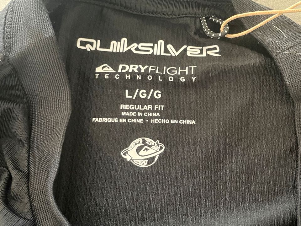 Quiksilver Dryflight Surfer Shirt Travel Surf Wellenreiten Rip in Kastellaun