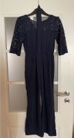 Schicker Jumpsuit Overall mit Spitze Mödchen blau 152 Bayern - Essenbach Vorschau