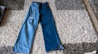 2 farbige H&M Jeans, weites Bein, used Look, 158, top Zustand Rheinland-Pfalz - Weilerbach Vorschau