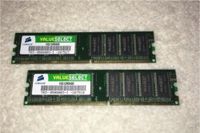 2 x Corsair ValueSelect DIMM 512 MB DDR-400 RAM (VS512MB400) Bayern - Vaterstetten Vorschau