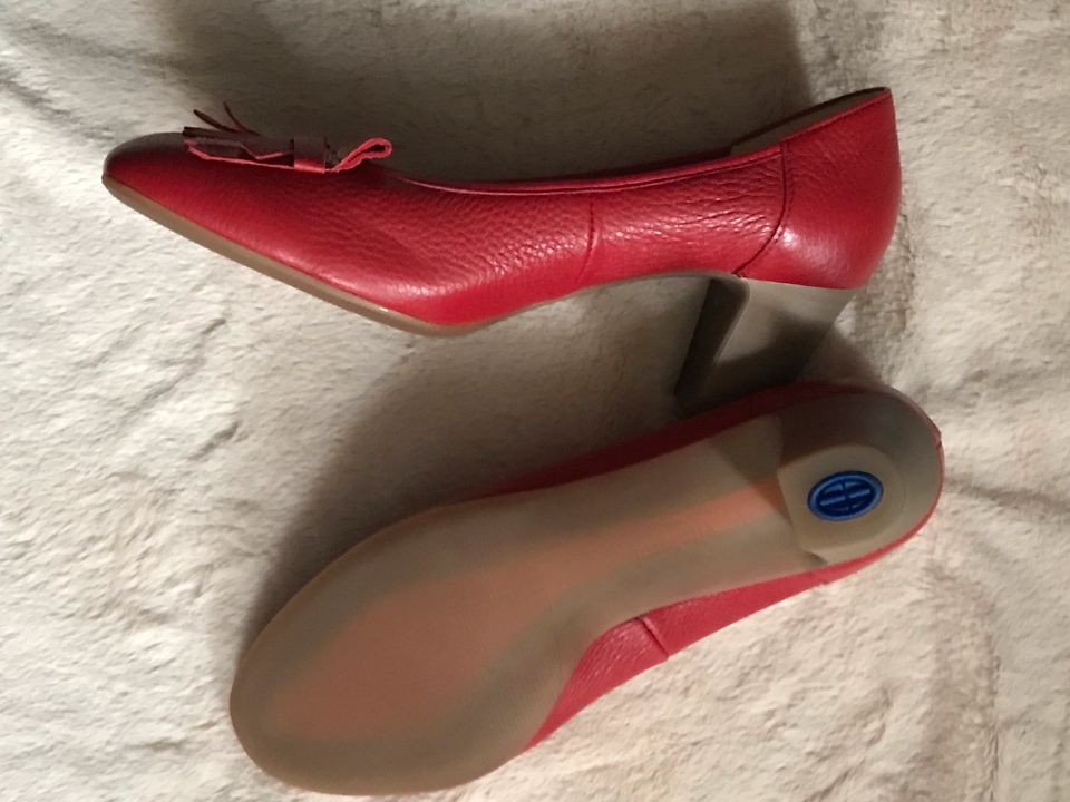 Pumps von Vitaform, Gr 41, Rot, Echtleder, Neu in Naumburg (Saale)