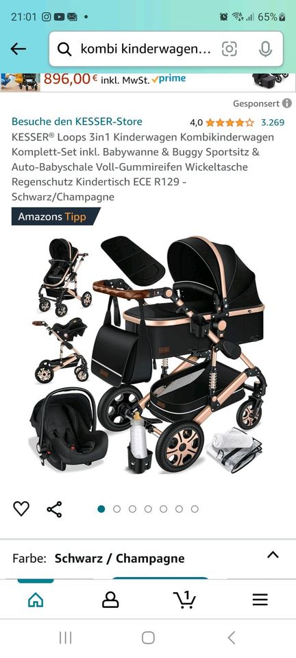 Kesser Kombi Kinderwagen 3 in 1 in Erfurt