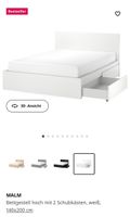 Ikea Malm Bett 140x200 mit 3 Bettkästen Altona - Hamburg Lurup Vorschau