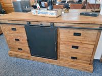 Sideboard mit Schiebetüren Teakholz industrial Style (1199€) Nordrhein-Westfalen - Arnsberg Vorschau