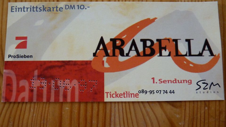 Autogramm und Ticket von 1997 in Insheim