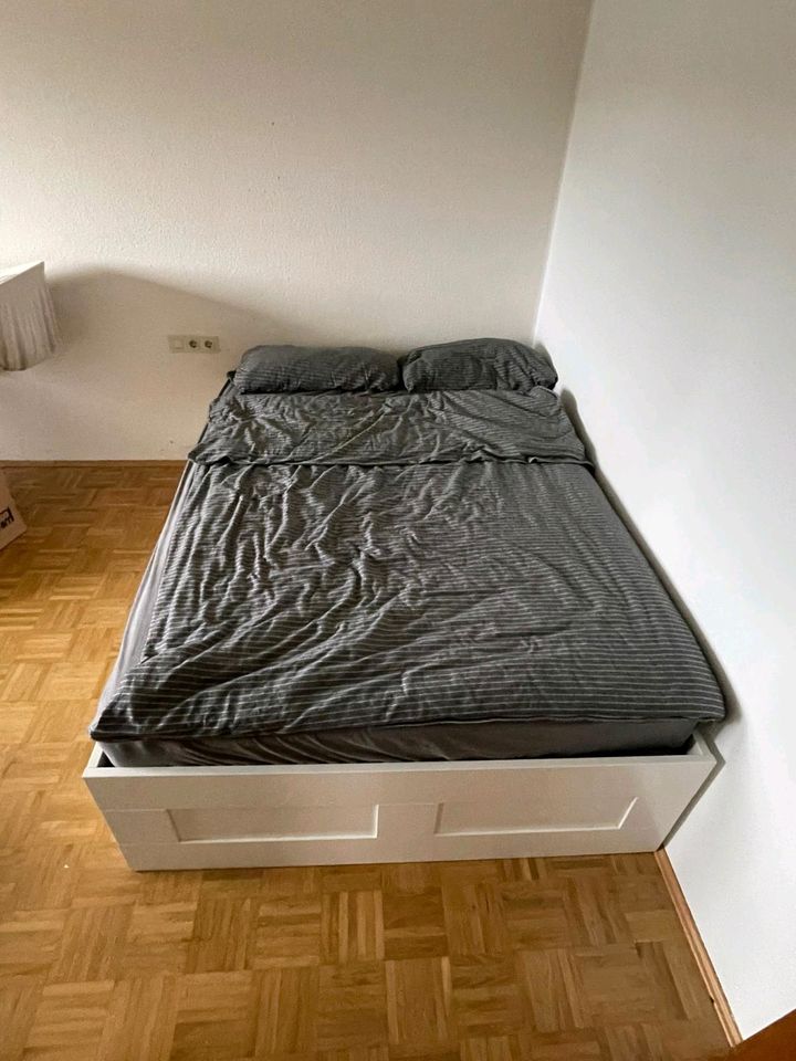 Bett 140×200 in weiß in Tübingen