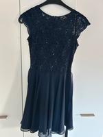 Swing Kleid Mädchen Konfirmation Größe 36 blau Glitzer Niedersachsen - Loxstedt Vorschau