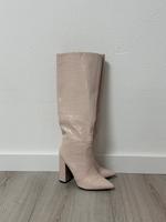 Frauen Stiefel Spitz beige Hessen - Münzenberg Vorschau